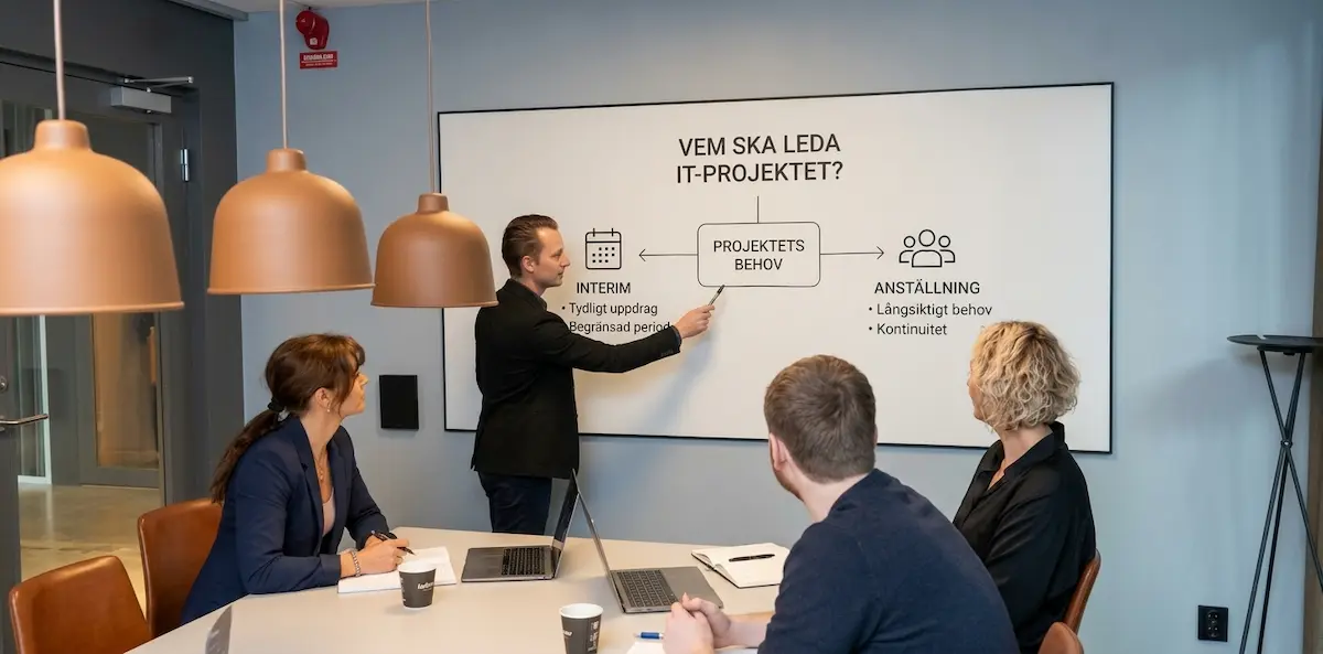 Anlita interim IT-projektledare eller anställa, vad passar er?